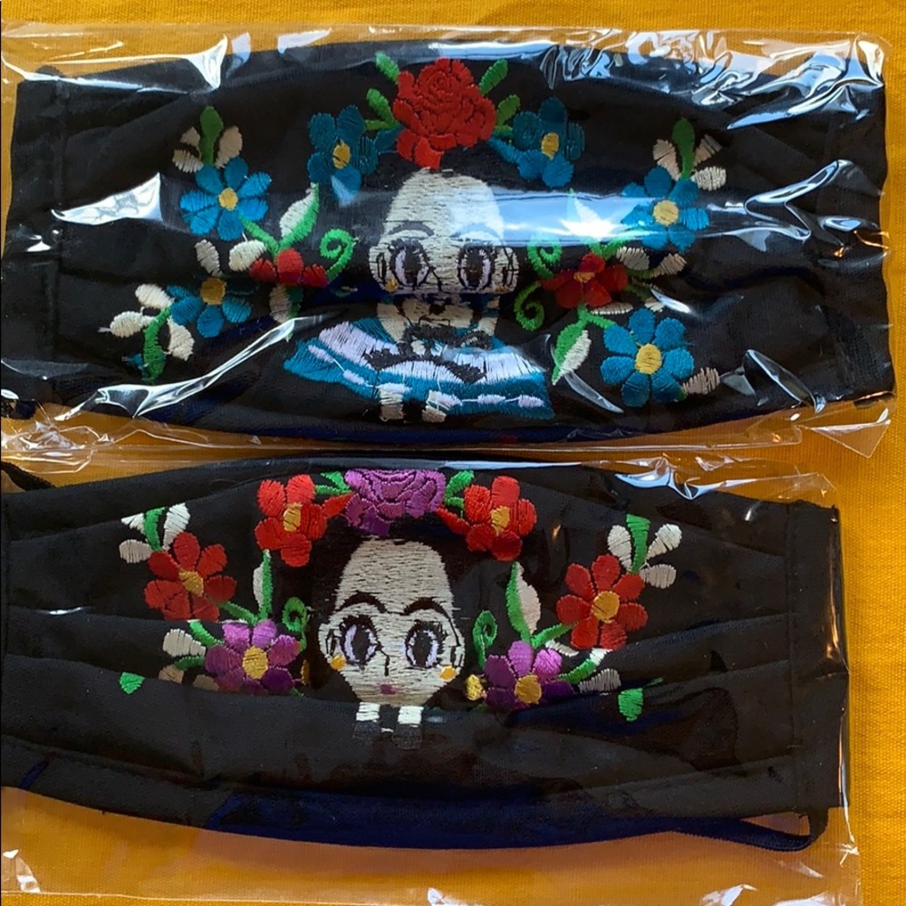 Triple layer Reusable embroide face mask F… - Picture 8 of 16